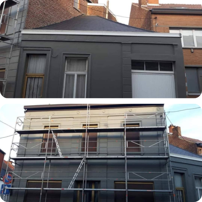 Rénovation de façade, peinture façade, nouvelle peinture, remise à neuf