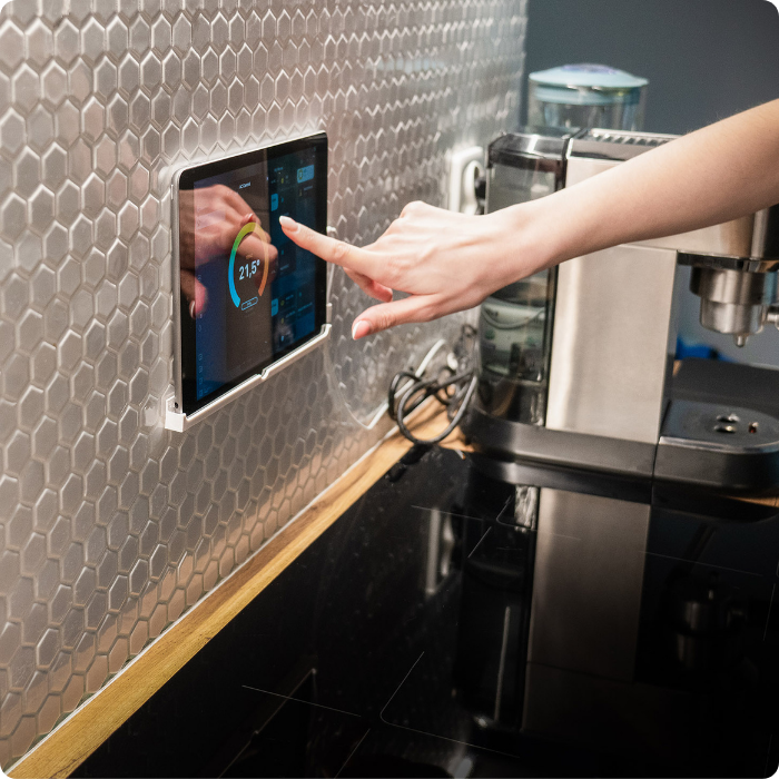 Tablette, maison intelligente, gestion, performances, domotique, système sans fils