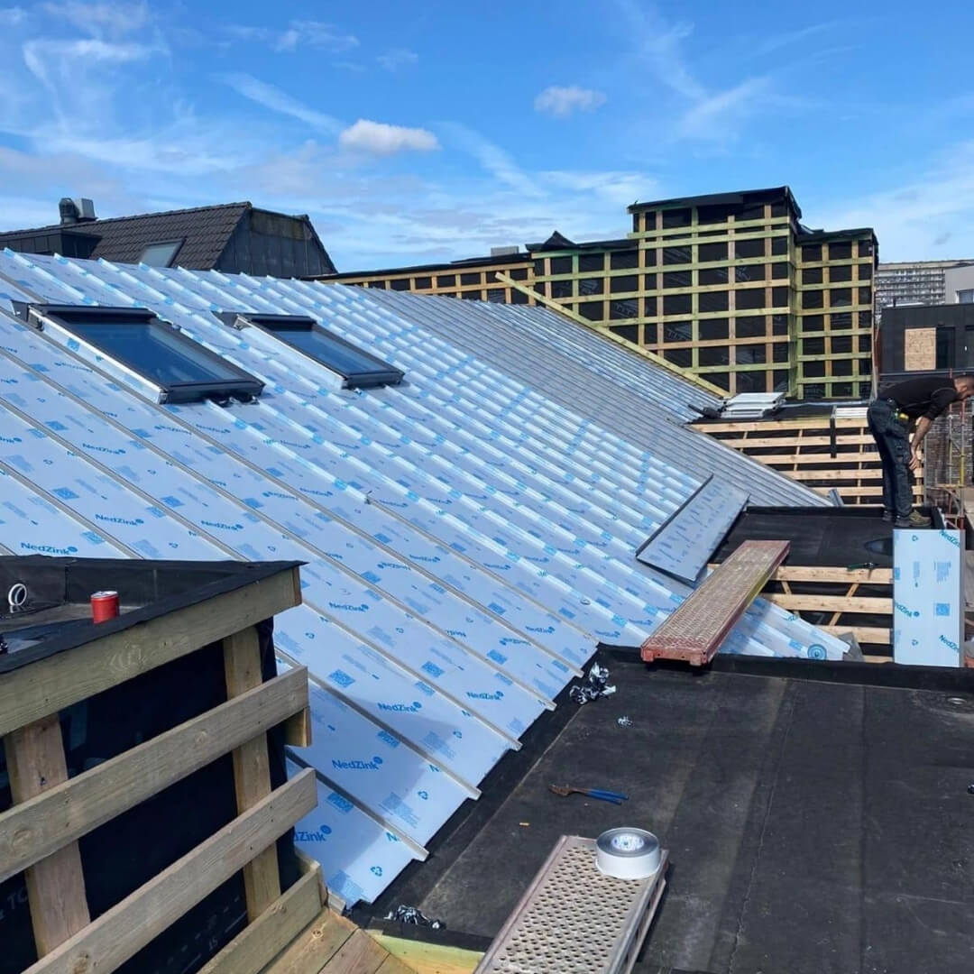 Travaux de zinguerie, Couvertures, Réparation