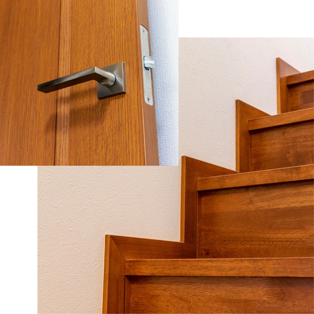 Portes intérieures et escaliers à Wemmel