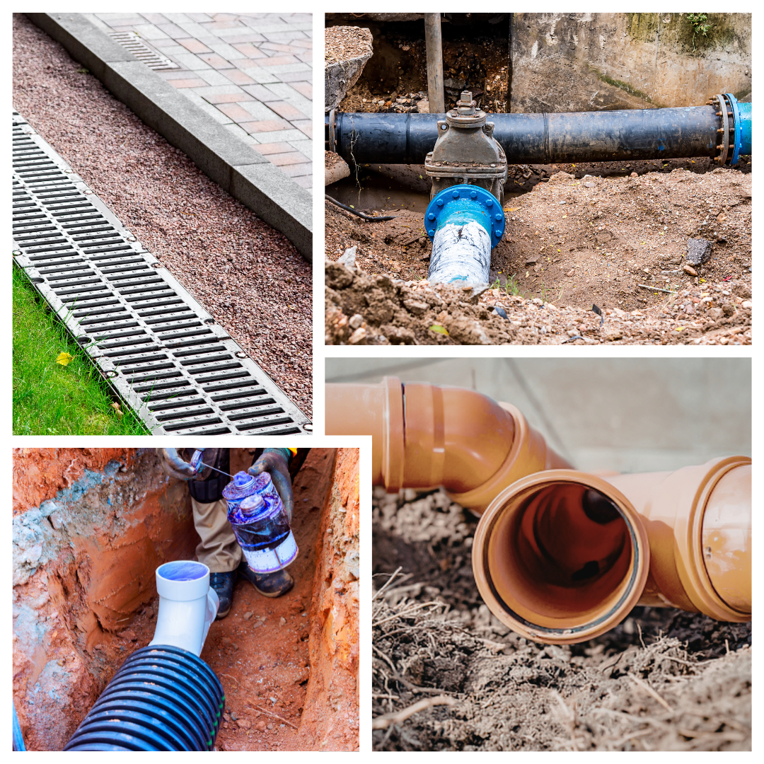 Drainage, eaux, pentes, terrains