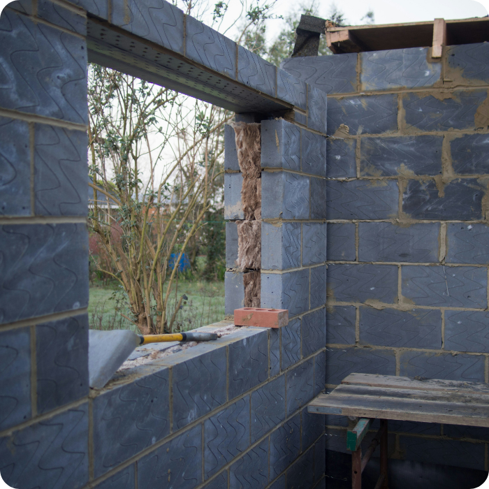 Annexe, extension, bétonnage, ouvrages, ferraillage, châssis, menuiserie extérieure