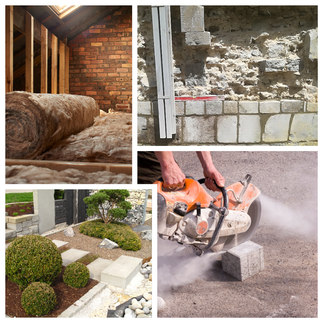 Pierre, isolation intérieure, extérieur