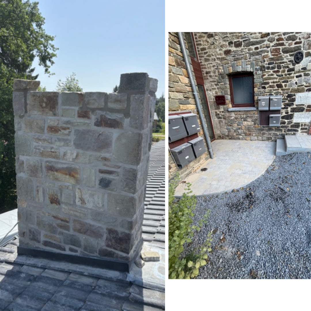 maçonnerie Stavelot, terrassement Verviers, aménagement extérieur Eupen, maçon Fagnes, pavage, construction, murs soutènement, ouverture baie, pelouse, klinkers, dalles béton, clôtures, égouttage, nivellement, rénovation générale, gros œuvre, parachèvement, clé sur porte, revêtements sols, gravier, entrepreneur général Stavelot