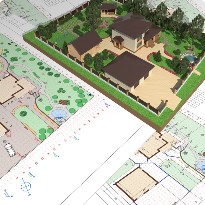 Plans, création de jardin, parc, jaridn privé, jardinier