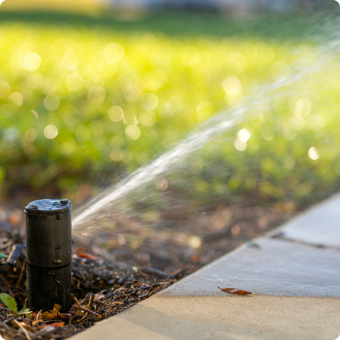 Entretien gazon, rouleau, jardin, entretien, aménagement
