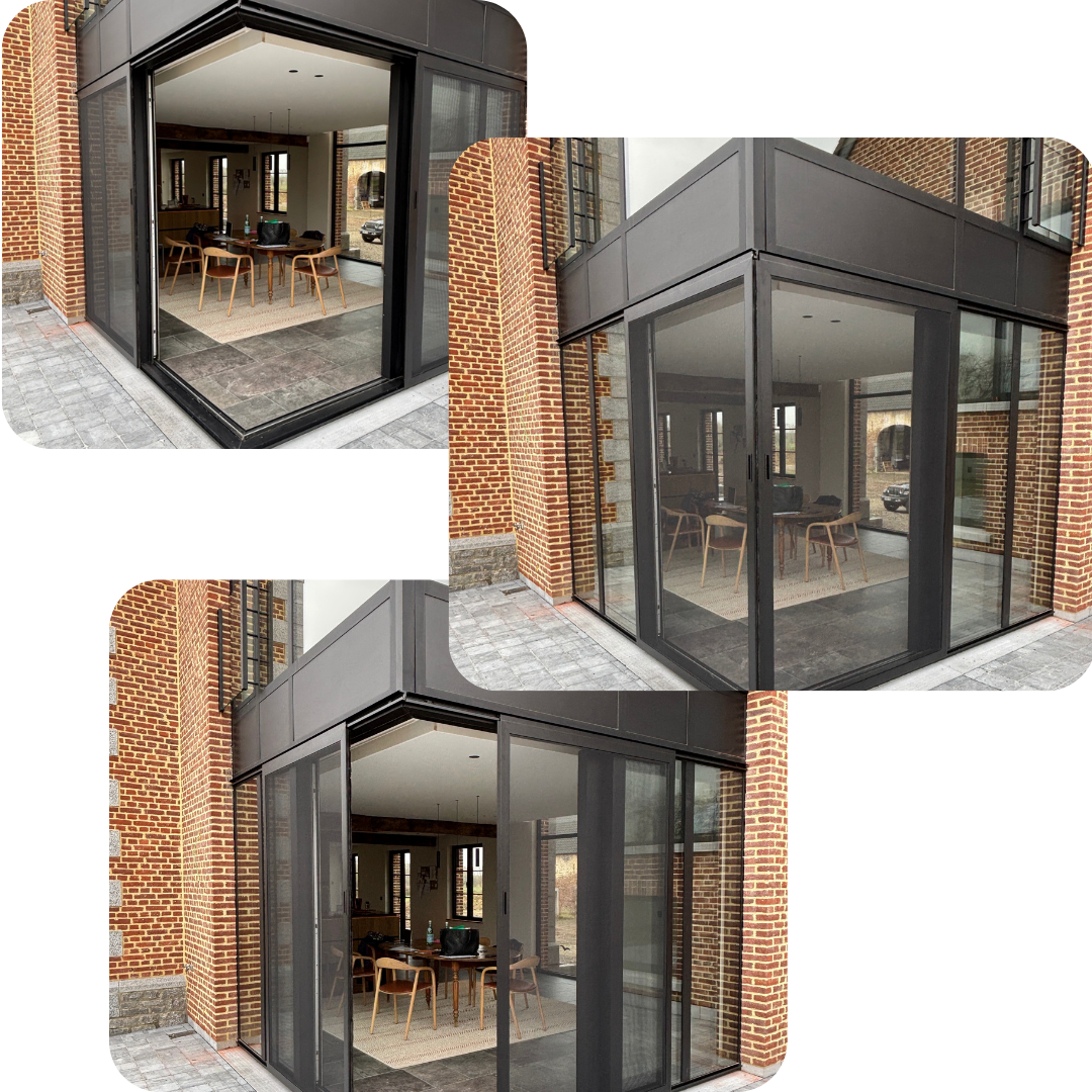 Montage de moustiquaire coulissante