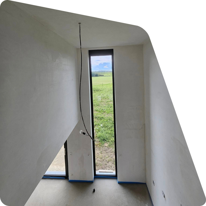 Enduisage, ponçade, aménagement intérieur