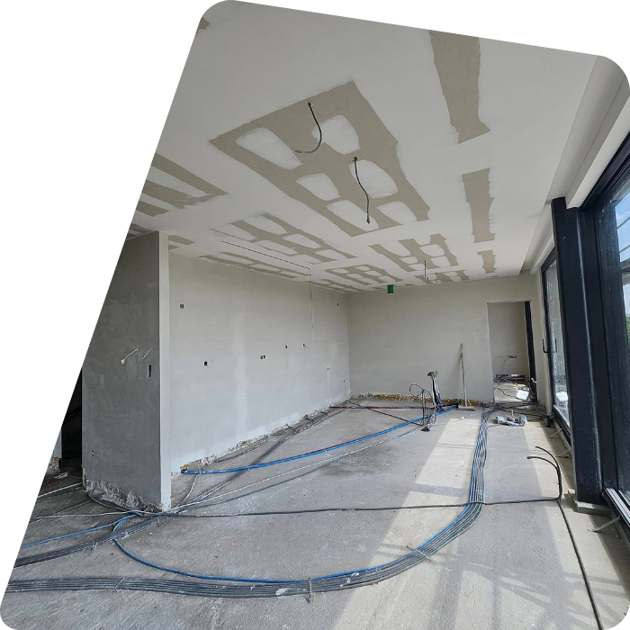 Cloisons, plafonds, enduits, faux plafonds, installation, pose, aménagement intérieur