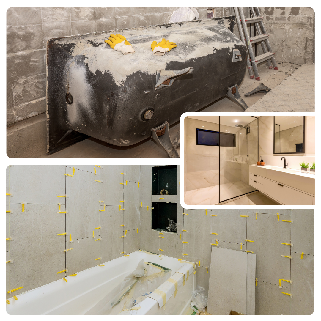 finitions, revêtements, rénovation de salle de bain