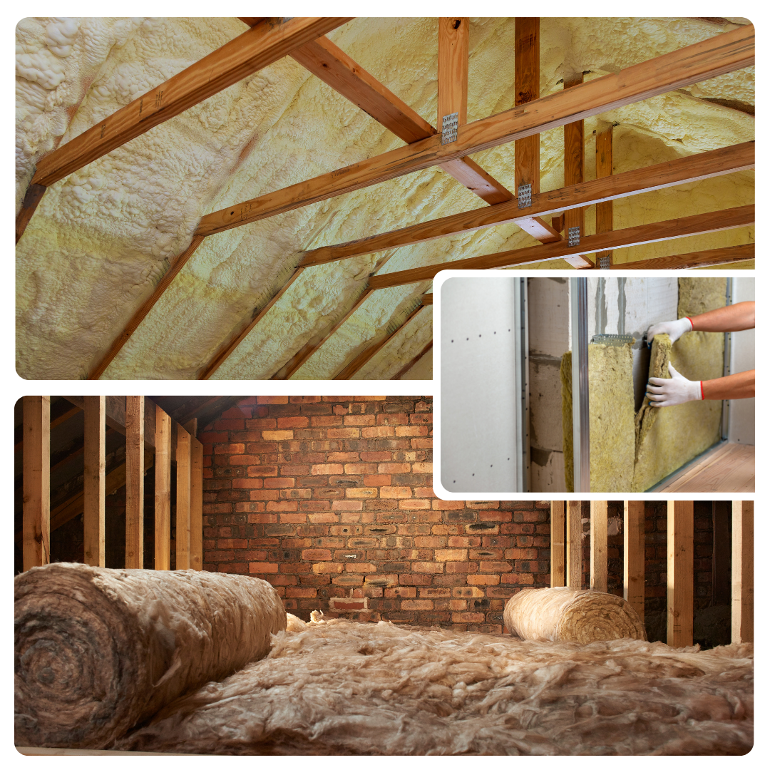 laine de verre, laine de roche, isolation des murs, isolation des combles