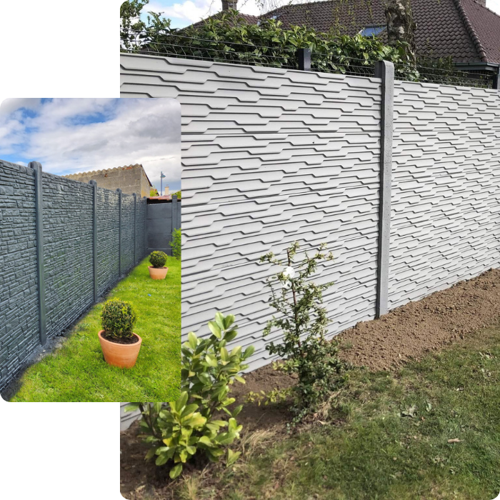 Clôtures, palissades, jardin, pose, installation, peinture, brise vue, clôture rigide, grillage