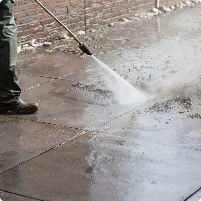 nettoyage complet, toit, carrelage, dalle, sols