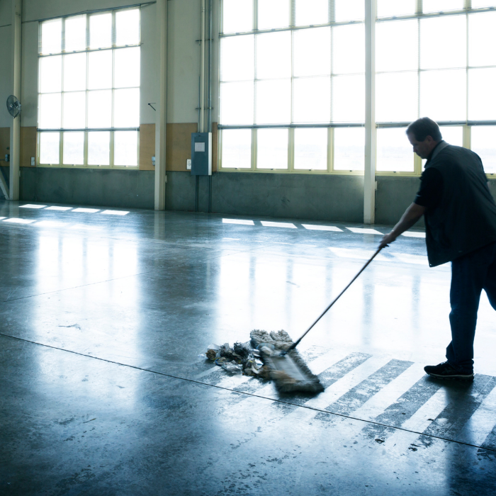 usines, évacuation, déchets, poussière, débarras, professionnel