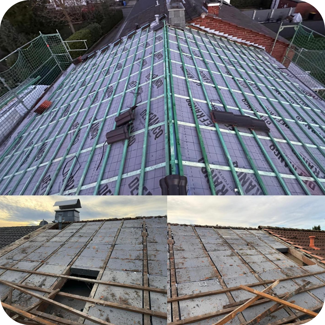 dakwerken Maasmechelen, dakdekker Hasselt, dakrenovatie Tongeren, dakwerken Limburg, dakafdichting, dakisolatie, leien daken, platte daken, VELUX, veranda Maasmechelen, asbestverwijdering, dakgoten, dakpannen, ontmossen daken, dakherstelling, schoorsteenvegen, natuurleien, timmerwerk, kroonlijsten, daktimmerwerk