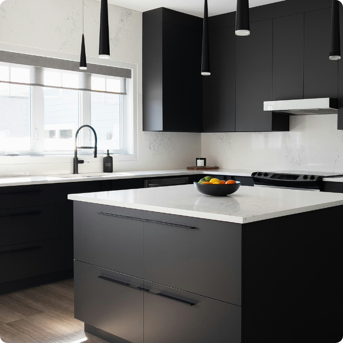 Habitude, quotidien, cuisine fonctionnelle, pratique, bien aménagé