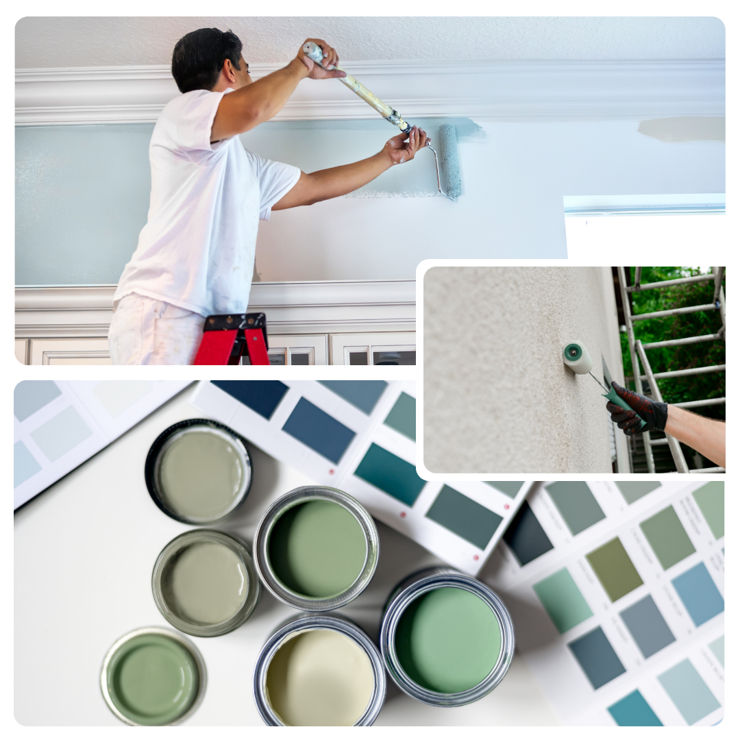 peinture, finitions, intérieur, extérieur