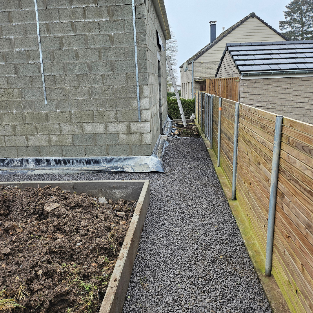 Terrasses, citernes, finitions extérieures