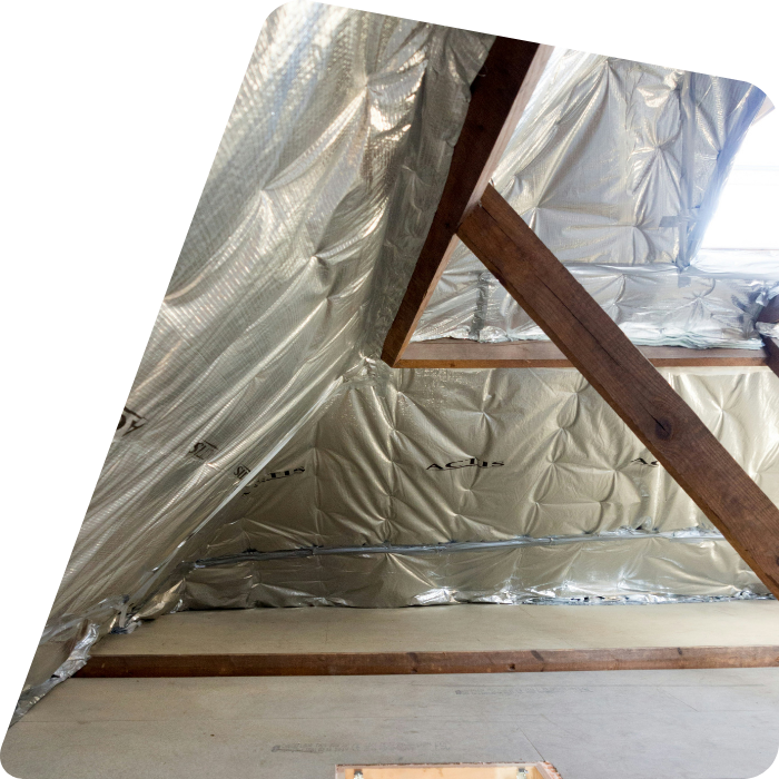 toit, toiture, isolation, laine de verre, laine de roche, laine minérale, matériaux isolants