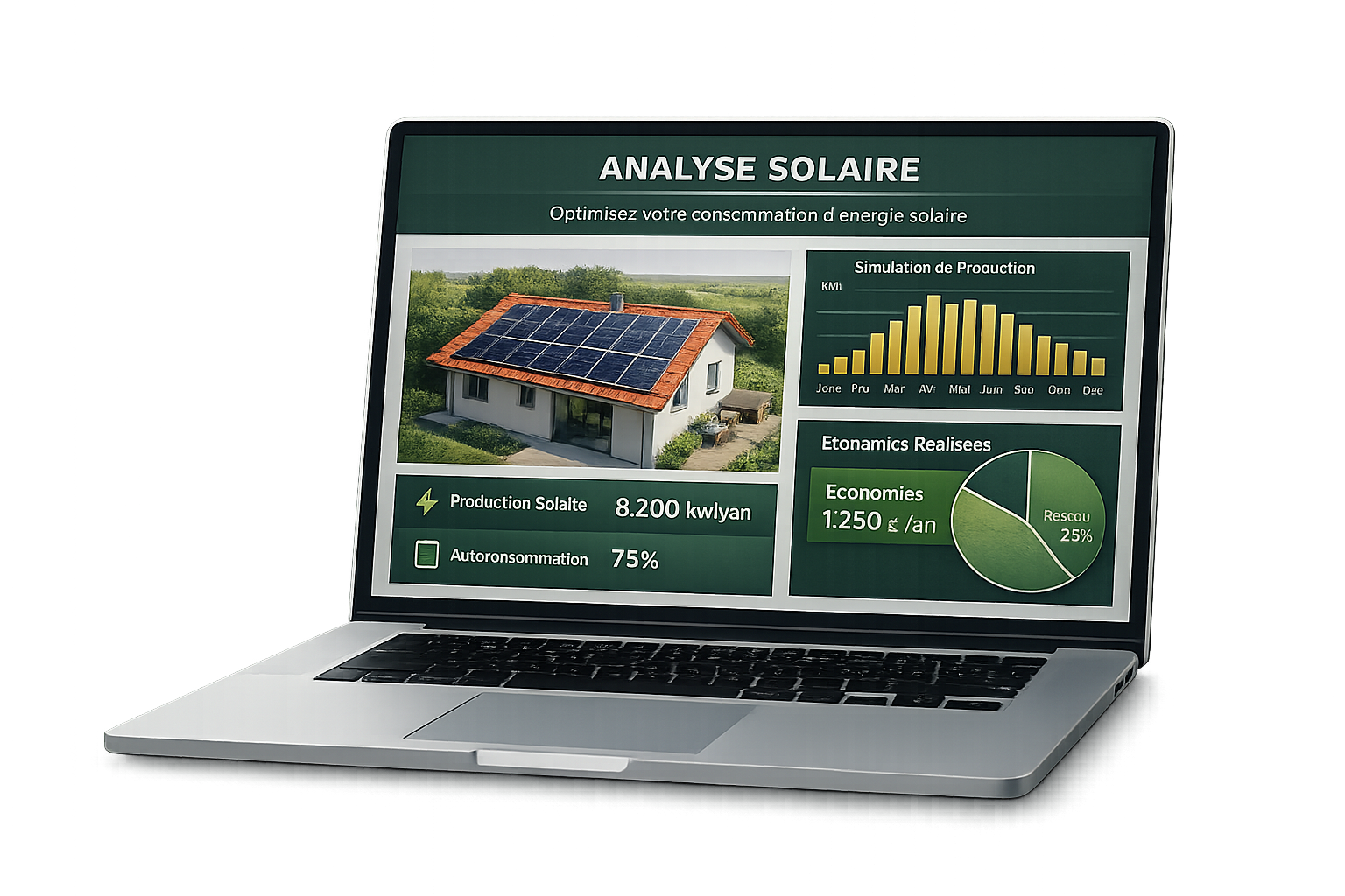 étude solaire, analyse, rendement