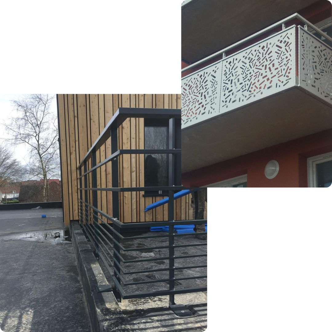 garde corps, balustrade, balcon, garde-fou