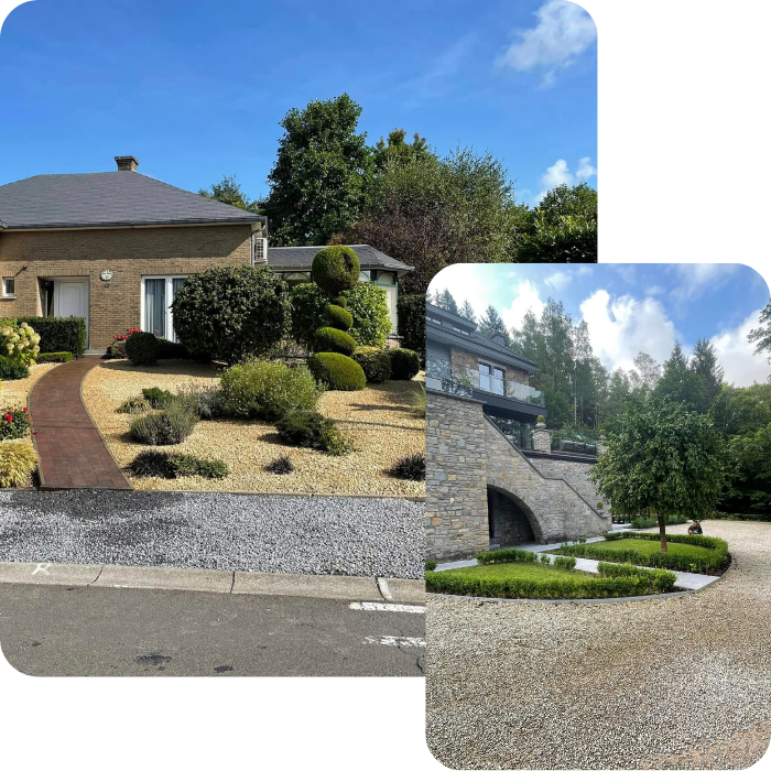 Entretien, parterre, plantation, jardin, jardinier, paysagiste