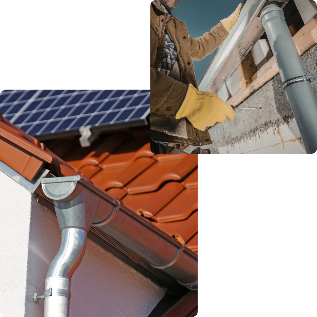 pose de gouttières, zinguerie, gouttières en zinc