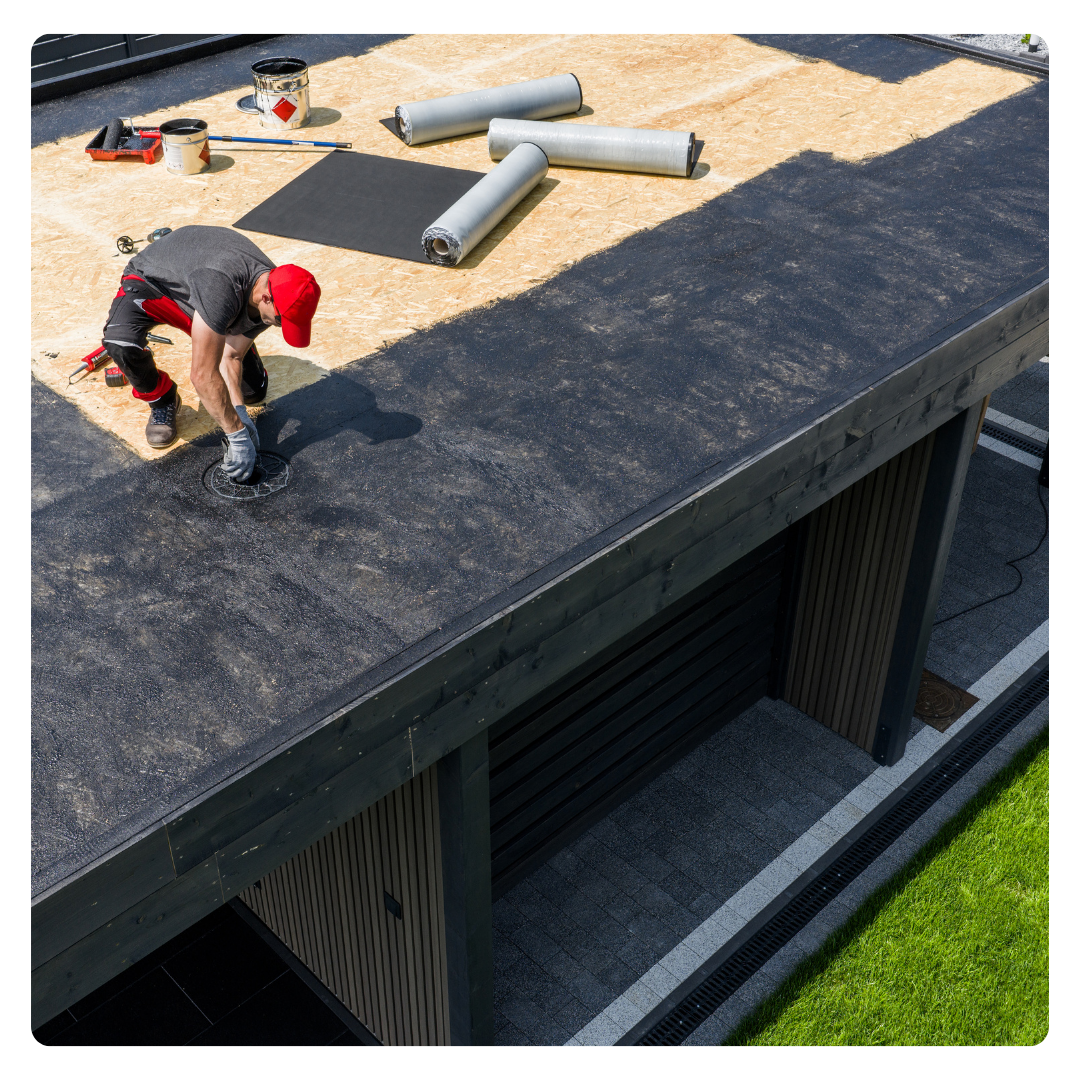 toiture plate, couverture