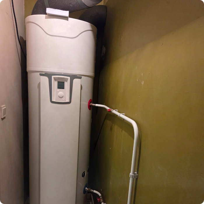Installation de boiler et chauffe-eau pour eau chaude sanitaire