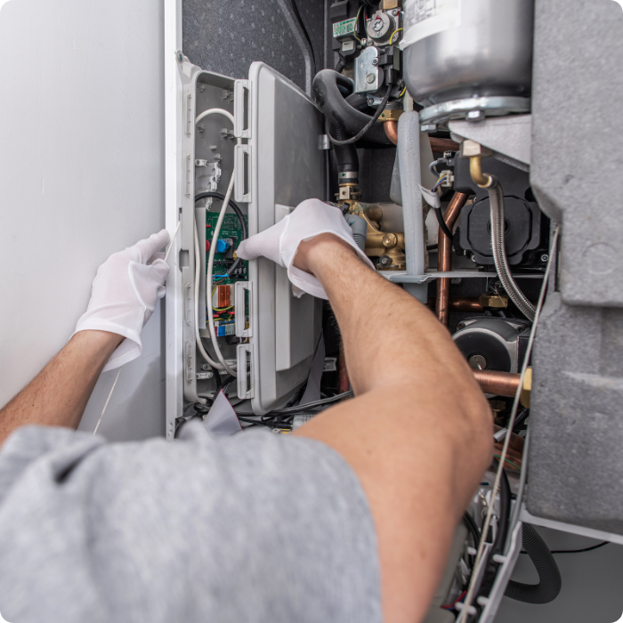 Entretien, chaudière, chauffage, système de chauffage, radiateur, maintenance