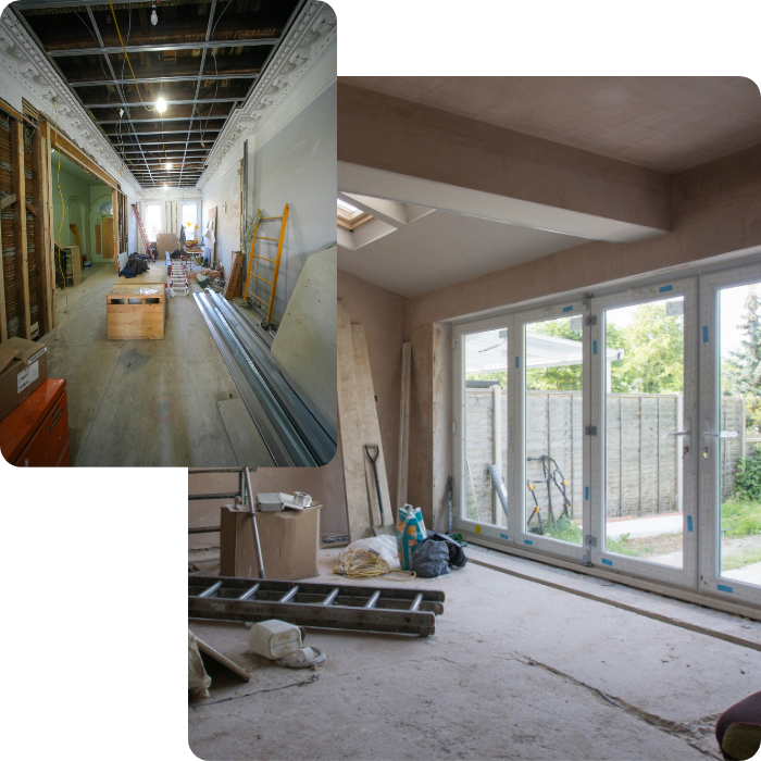 bouw, renovatie, renovatiewerken, verbouwing, gevel, algemene renovatie, dak, uitbreiding, elektriciteit
