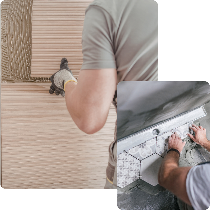 vloerwerk, vloerwerken, binnentegels, buitentegels, parket, laminaat, linoleum, tapijt, vinylvloeren, beton, beton cire
