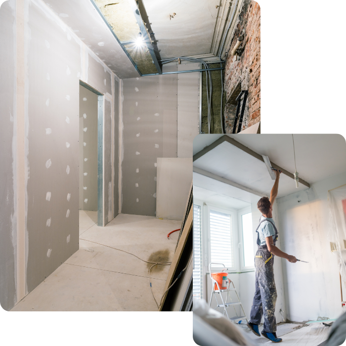 algemene renovatie, renovatiewerken, totaalrenovatie, binnenrenovatie, 
                      woningrenovatie, muren en plafonds, pleisterwerken, binnenafwerking, 
                      schilderwerken, decoratie, nieuwe bekledingen, sanitair, verwarming, 
                      elektriciteitswerken, metaalwerk, gevelrenovatie, gevelbekleding, keukenrenovatie, 
                      badkamerrenovatie