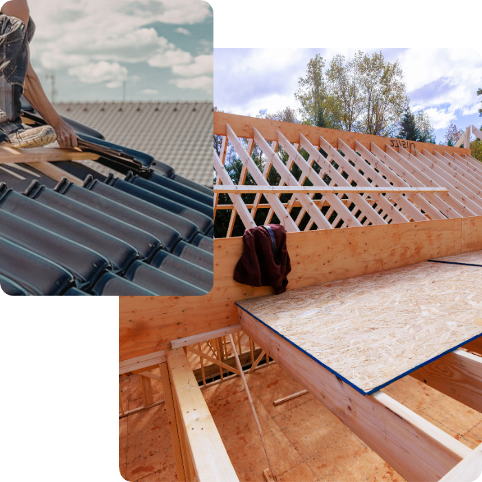 dakwerken, dakrenovatie, dakherstelling, dakisolatie, dakbedekking, dakgebinte,
                      dakpannen, zinken daken, metalen daken, platte daken, dakgoten, schoorstenen, 
                      dorpels, VELUX-plaatsing, zolderinrichting, dakwerker, waterdichtheid, warmteverlies
                      beperken