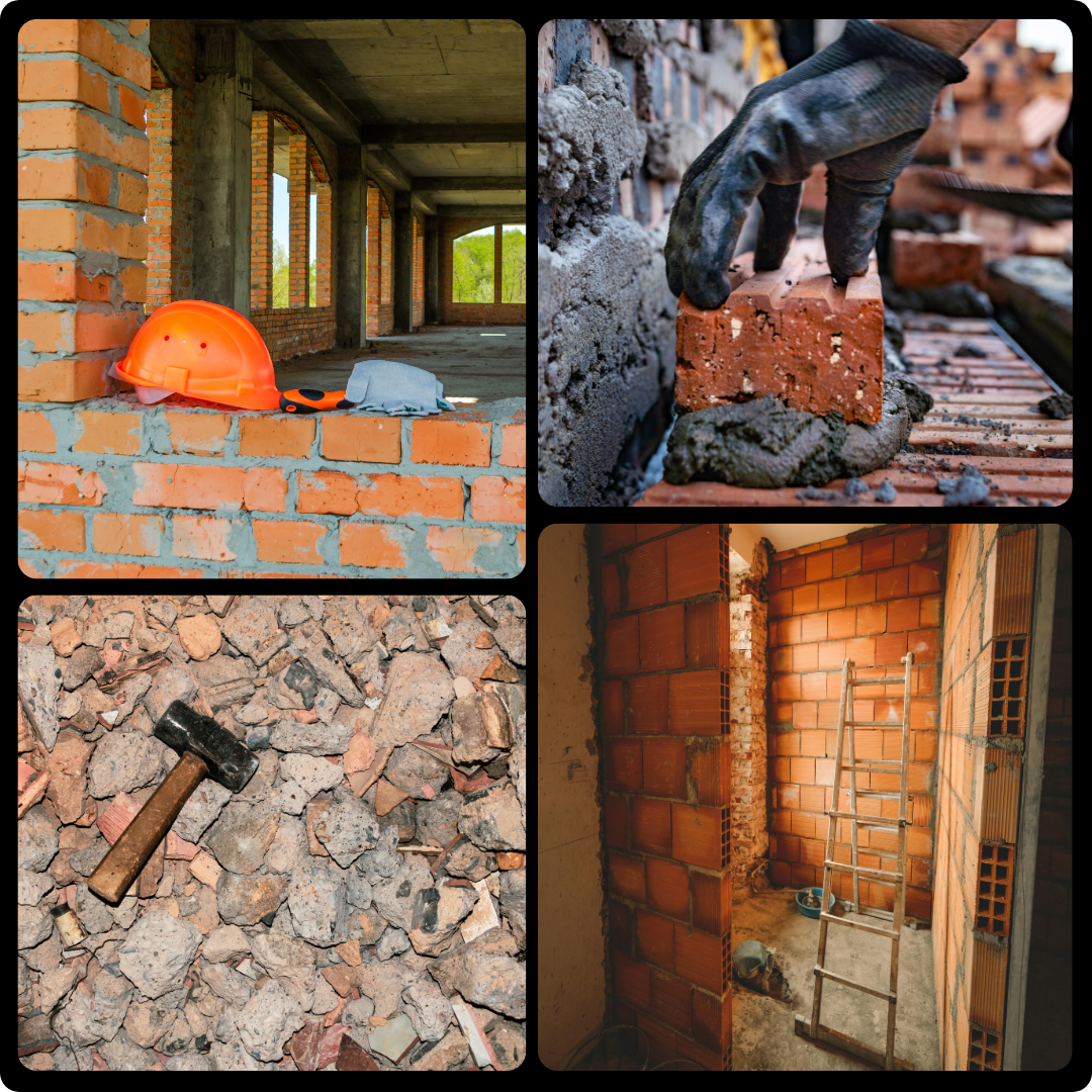 Construction, gros oeuvres, maçonnerie, maison clé sur porte