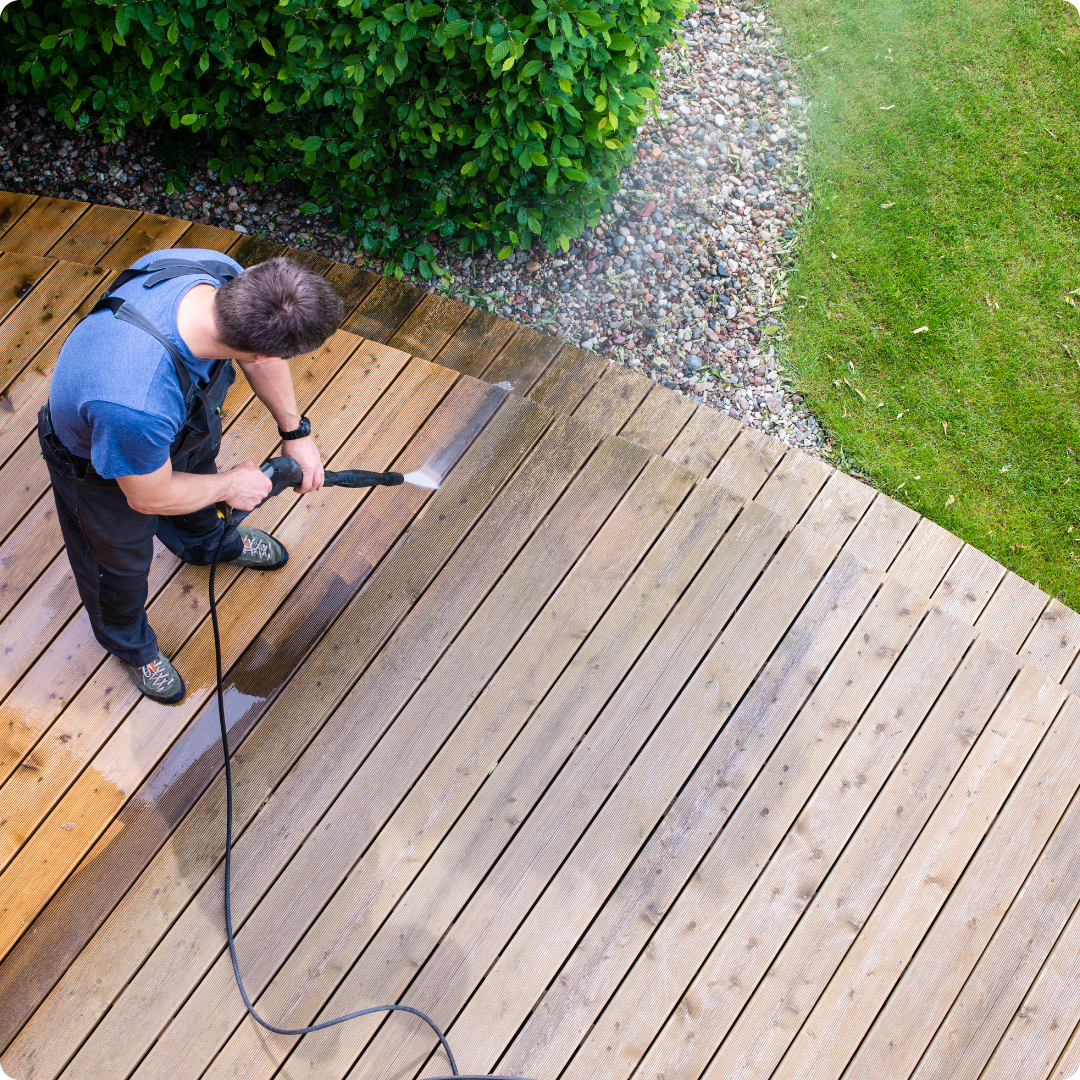 démoussage, nettoyage de terrasse
