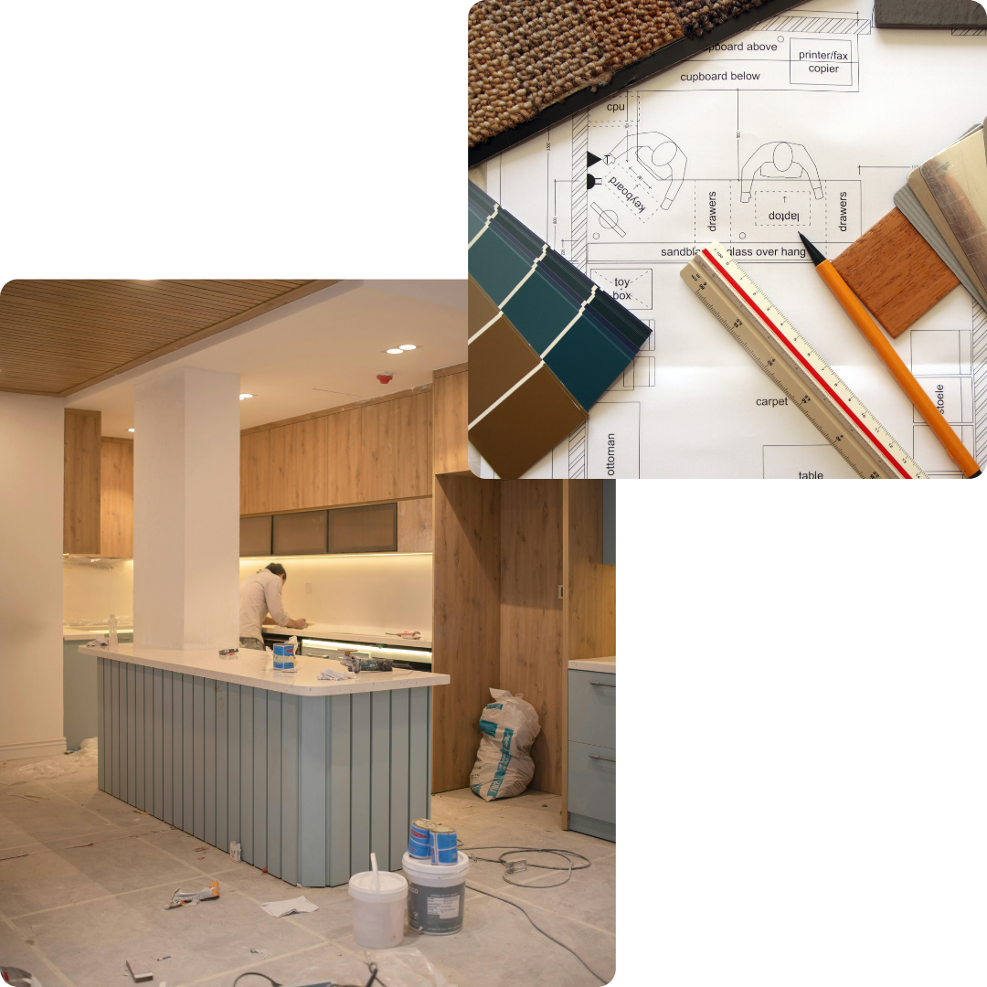 Rénovation générale, électricité générale, travaux intérieurs