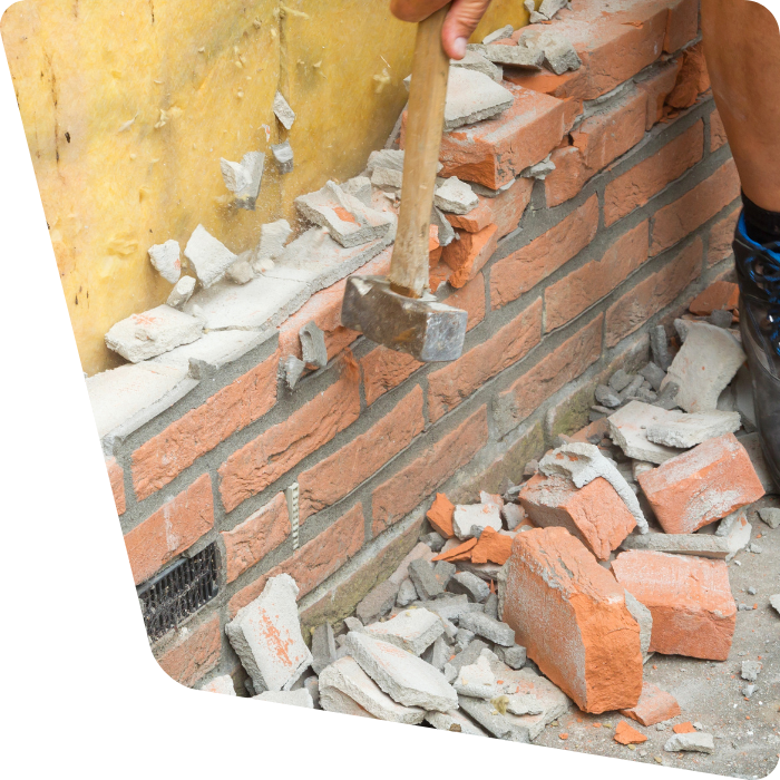 Petite maçonnerie, petits travaux, murs, briques, structures, construction de murs