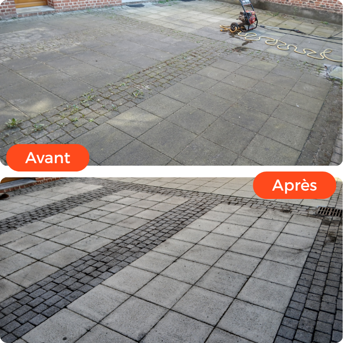 nettoyage jardin, haute pression, karcher, sols, murs, murets, terrasses, façades, décrasser