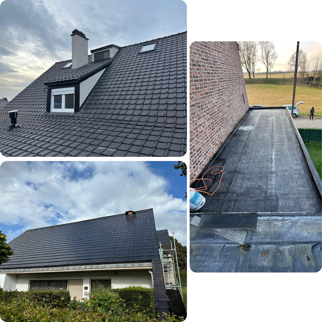 rénovation toiture, couvreur, toiture plate, toiture inclinée, isolation toiture à Dilbeek