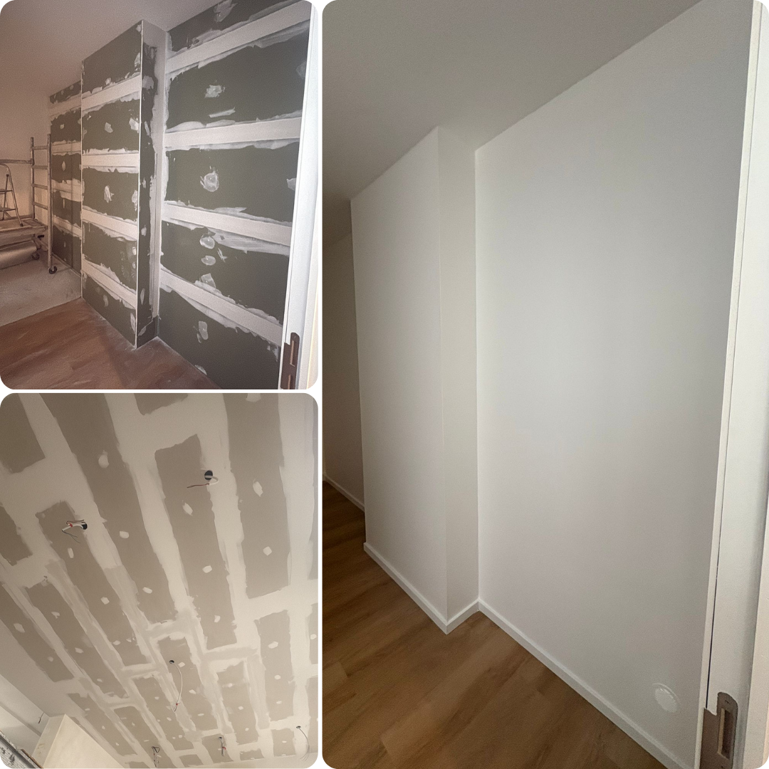 plafonnage, faux plafond, Gyproc, cloisons, lissage murs à Dilbeek