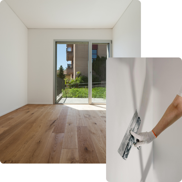 parachèvement, enduit, plafonnage, murs, sols, plafonds, faux plafonds, rénovation intérieure