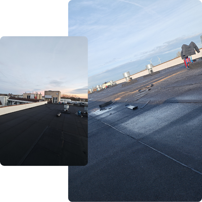 dakbedrijf, dakwerker, dakwerken, dakbedekking, plat dak, platte daken, dakrenovatie, 
                    dakherstelling, dakisolatie, dakafdichting, afdichting plat dak, EPDM roofing, EPDM 
                    dakbedekking, bitumen roofing, Derbigum, roofing plaatsen, roofing herstellen, dakgoten, 
                    dakgoten vervangen, zinkwerken, schoorsteenherstelling, lekdetectie dak, daklekkage, 
                    onderhoud plat dak, renovatie plat dak, dakwerker plat dak, offerte dakwerken