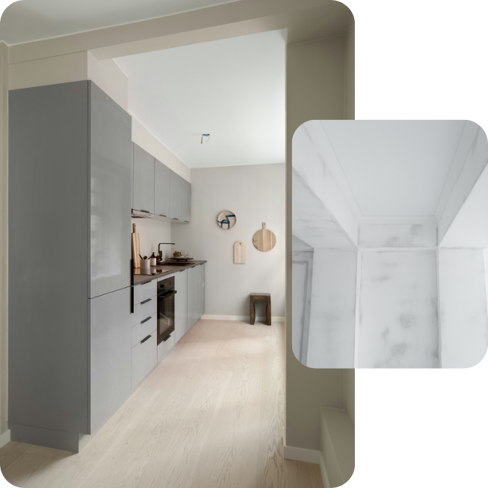 Rénovation intérieure, plafonneur, plafonnage, parachèvement, plâtrage, enduit, 
                  murs intérieurs, décoration, peinture