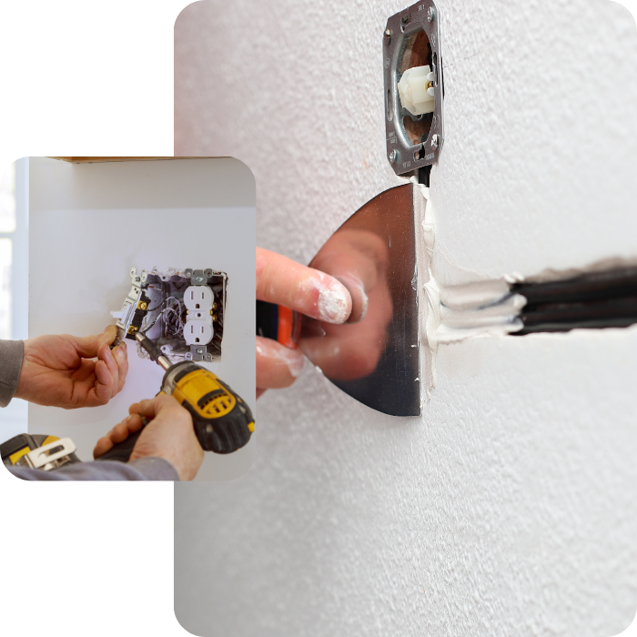 elektriciteit, elektriciteitswerken, bekabeling, stopcontacten, verlichting, elektrische installatie, renovatie