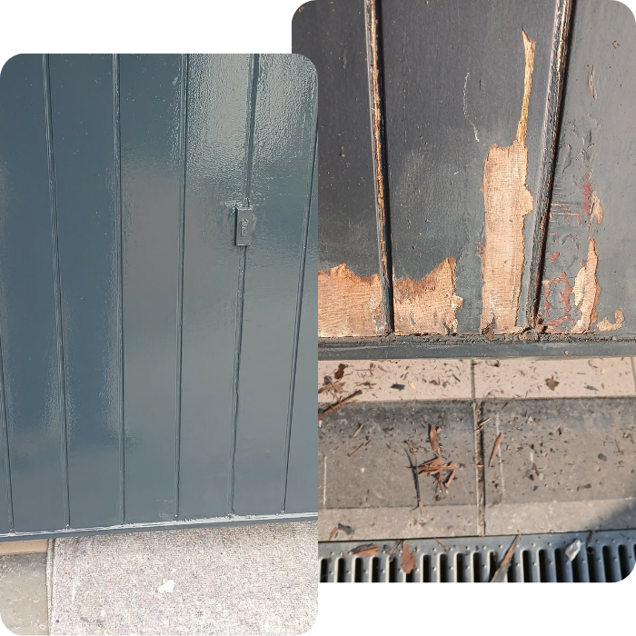 Boiserie, bois, fenêtre, châssis, porte, repeindre, rénovation peinture, restauration