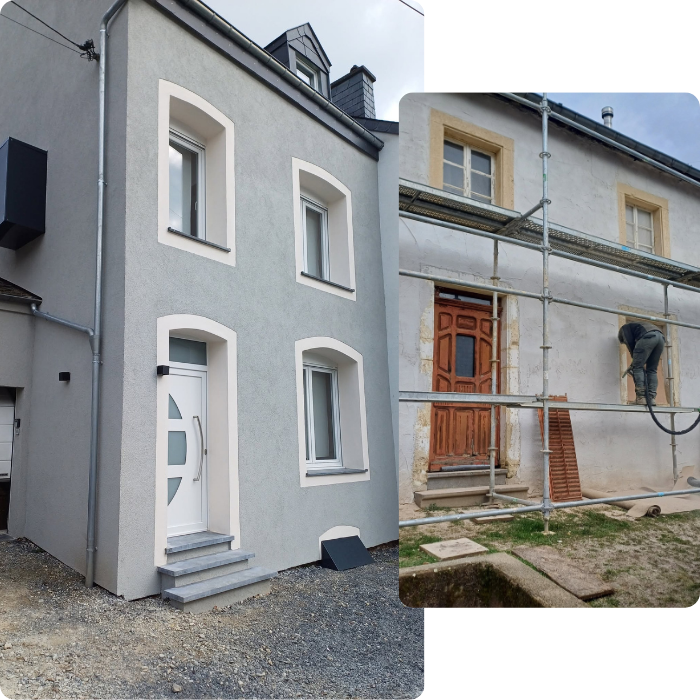 Travaux façade, enduit, rénovation façade, murs extérieurs, façade isolante, isolant, ravalement