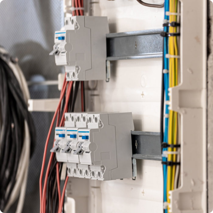 électricien, électricité, câbles, circuit électrique, tableau, éclairage, installation, mise en conformité