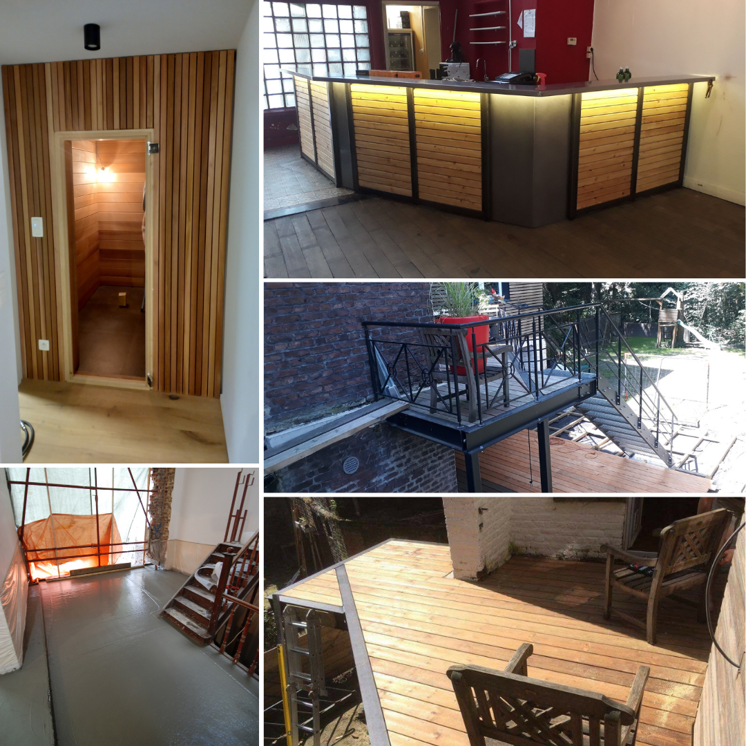 Ferronnier - menuiserie - gros œuvre - Ingénieur construction - Salle de bain - Terrassement - terrasse - terrasse en bois - structure métallique - Garde Corp - Carport – Extension – annexe – Bardage – portail - Carottage - Construction générale – ferronnerie – cloison – parachèvement – parement – faux plafond – sanitaires – travaux plomberie – rénovation – rénovation salle de bain – rénovation cuisine – transformation – parquet - soudeur