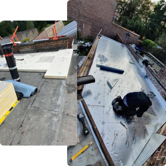 Isolation, isolants, thermique, acoustique, toiture plate, toiture inclinée, plateforme, epdm, revêtement bitumeux
